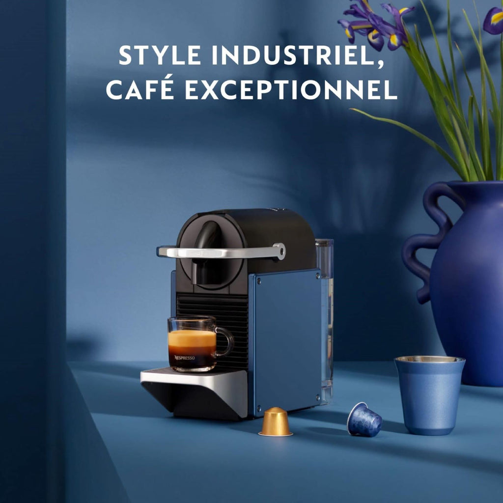Cafetière Expresso Bleue Compacte – 19 Bars, Kit Inclus | Ulvion